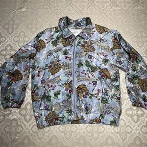 Vintage Silk Windbreaker Jacket